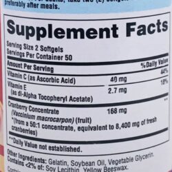 vien uong nam viet quat puritans pride cranberry 4200mg 100 softgels kne