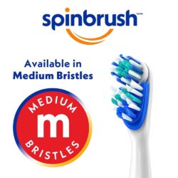 ban chai danh rang dien spinbrush pro clean powered toothbrush medium bristles ke