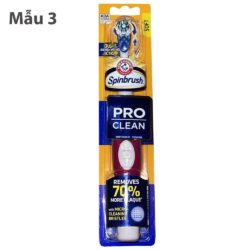 ban chai danh rang dien spinbrush pro clean powered toothbrush soft bristles kpm3a