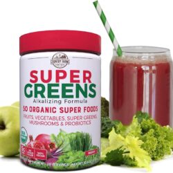 bot thuc pham xanh huu co country farms super greens powder 300g berry flavor kc