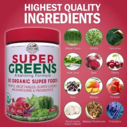 bot thuc pham xanh huu co country farms super greens powder 300g berry flavor kf