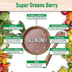 bot thuc pham xanh huu co country farms super greens powder 300g berry flavor kg