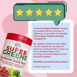 bot thuc pham xanh huu co country farms super greens powder 300g berry flavor kh