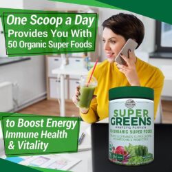Bột thực phẩm xanh hữu cơ Country Farms Super Greens Powder 300g Unflavored 17 bot thuc pham xanh huu co country farms super greens powder 300g unflavored ka