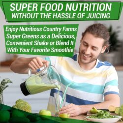 Bột thực phẩm xanh hữu cơ Country Farms Super Greens Powder 300g Unflavored 19 bot thuc pham xanh huu co country farms super greens powder 300g unflavored kg
