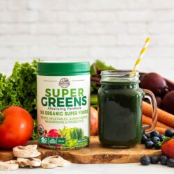 Bột thực phẩm xanh hữu cơ Country Farms Super Greens Powder 300g Unflavored 16 bot thuc pham xanh huu co country farms super greens powder 300g unflavored kj