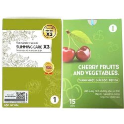 Combo Số 1- Thảo mộc giảm cân Slimming Care X3 30 Capsules kèm Detox 15 viên 3 combo 1 thao moc giam can slimming care x3 30 capsules kem vien rau xanh detox fresh vegetables 15 tablets 060325 ka