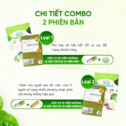 Thảo mộc giảm cân Slimming Care X3 Tăng Cường 15 Capsules (Type 2) 9 combo 1 thao moc giam can slimming care x3 30 capsules kem vien rau xanh detox fresh vegetables 15 tablets kh