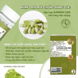 Thảo mộc giảm cân Slimming Care X3 Tăng Cường 15 Capsules (Type 2) 8 combo 2 thao moc giam can slimming care x3 tang cuong 15 capsules kem vien rau xanh detox fresh vegetables 15 tablets ka