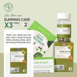 Thảo mộc giảm cân Slimming Care X3 Tăng Cường 15 Capsules (Type 2) 7 combo 2 thao moc giam can slimming care x3 tang cuong 15 capsules kem vien rau xanh detox fresh vegetables 15 tablets kb