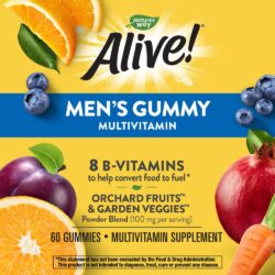 Kẹo dẻo bổ sung Vitamin cho nam Alive Men’s Gummy Multivitamin 60 Gummies 15 keo deo bo sung vitamin cho nam alive mens gummy multivitamin 60 gummies kg