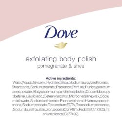 Tẩy tế bào chết Dove Exfoliating Body Polish Pomegranate Seeds & Shea Butter 298g 14 tay te bao chet dove exfoliating body polish pomegranate seeds shea butter 298g kh