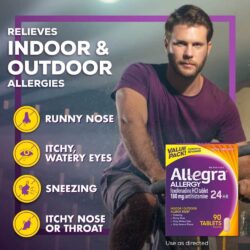 Viên chống dị ứng Allegra Allergy 24hr 90 Tablets 10 vien chong di ung allegra allergy 24hr 90 tablets kb