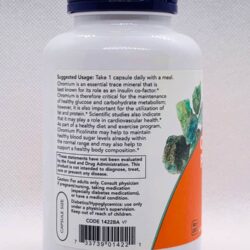 Viên uống hỗ trợ đường huyết Now Chromium Picolinate 200mcg 250 Capsules 8 vien uong ho tro duong huyet now chromium picolinate 200mcg 250 capsules kc