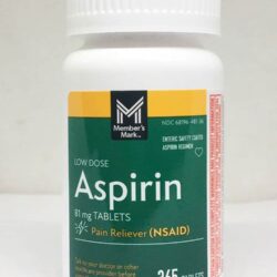 vien ho tro ngan ngua nhoi mau co tim members mark aspirin 81mg 365 tablets 040425 ka
