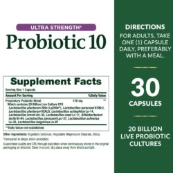 ho tro he tieu hoa va duong ruot natures bounty probiotic 10 30 vien kd