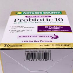 ho tro he tieu hoa va duong ruot natures bounty probiotic 10 30 vien krb