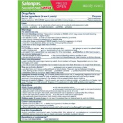 Miếng dán Salonpas size lớn Hisamitsu Salonpas Large 10cmx14cm 9 miếng 9 mieng dan salonpas size lon hisamitsu salonpas large 10cmx14cm 9 mieng ke