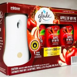 Set máy xịt thơm phòng tự động Glade chạy pin + 3 chai tinh dầu (Apple Of My Pie) 8 set may xit thom phong tu dong glade chay pin 3 chai tinh dau apple of my pie kc
