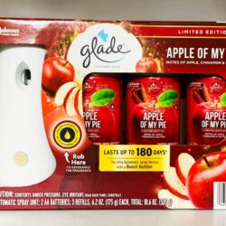 Set máy xịt thơm phòng tự động Glade chạy pin + 3 chai tinh dầu (Apple Of My Pie) 7 set may xit thom phong tu dong glade chay pin 3 chai tinh dau apple of my pie kd