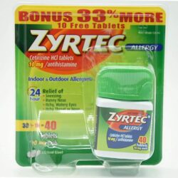 Viên chống dị ứng Zyrtec Antihistamine Allergy 10mg 40 Tablets 5 vien chong di ung zyrtec antihistamine allergy 10mg 40 tablets kb