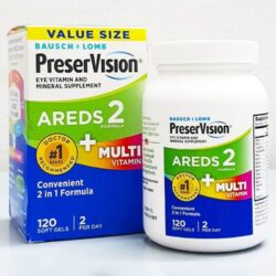 Viên uống bổ mắt cho người lớn (trên 50 tuổi) Preservision AREDS2 Multivitamin 2in1 Formula 120 Softgels 6 vien uong bo mat cho nguoi lon tren 50 tuoi preservision areds2 multivitamin 2in1 formula 120 softgels kb