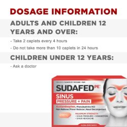 Viên uống thông mũi Sudafed PE Sinus Pressure + Pain Non-Drowsy 24 Tablets 15 vien uong thong mui sudafed pe sinus pressure pain non drowsy 24 tablets kd