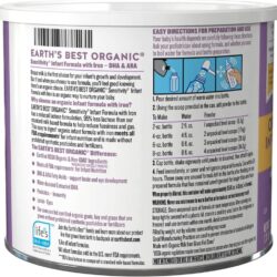 Sữa bột cho trẻ 0- 12 tháng Earth’s Best Organic Sensitivity Infant Powder Formula 595g 7 sua bot cho tre 0 12 thang earths best organic sensitivity infant powder formula 595g kb