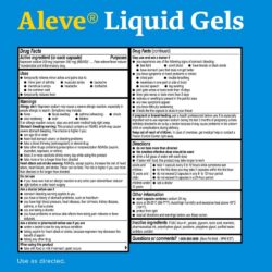 vien uong aleve liquid gels arthritis cap pain reliever naproxen sodium 220mg 80 liquid capsules ki