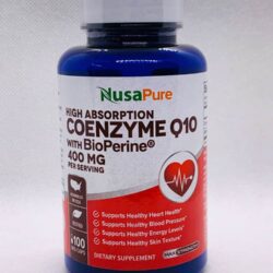Viên uống bổ sung CoQ10 NusaPure High Absorption Coenzyme Q10 400mg 100 Capsules 7 vien uong bo sung coq10 nusapure high absorption coenzyme q10 400mg 100 capsules ke