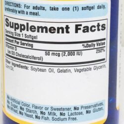 Viên uống bổ sung Vitamin D3 Puritan’s Pride Vitamin D3 50mcg (2000 IU) 100 Softgels 17 vien uong bo sung vitamin d3 puritans pride vitamin d3 50mcg 2000 iu 100 softgels 250724 kh