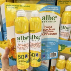 xit chong nang alba botanica hawaiian sunscreen spray spf50 227g x 2 chai kc