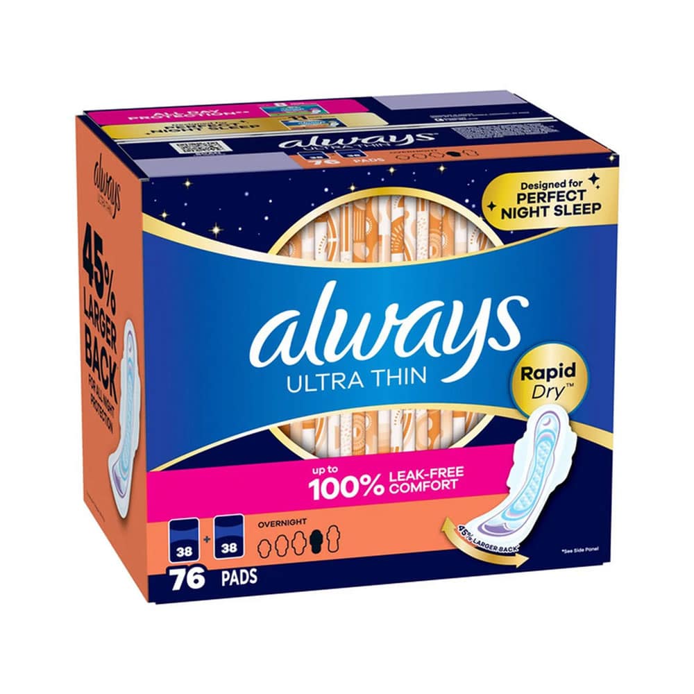 Băng vệ sinh siêu mỏng cánh ban đêm Always Ultra Thin Night 76 miếng
