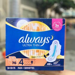 bang ve sinh sieu mong canh ban dem always ultra thin night 76 mieng kna