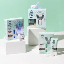 Bộ làm trắng răng White Glo Teeth Whitening Kit Advanced Red & Blue Light (sạc điện) 18 bo lam trang rang white glo teeth whitening kit advanced red blue light kj