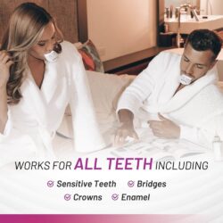 Bộ làm trắng răng White Glo Teeth Whitening Kit Plus Blue Light (dùng pin) 19 bo lam trang rang white glo teeth whitening kit plus blue light uc kh