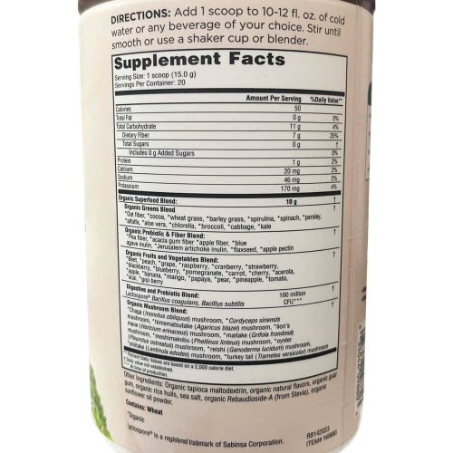 Bột thực phẩm xanh hữu cơ Country Farms Super Greens Powder 300g Chocolate 18 bot thuc pham xanh huu co country farms super greens powder 300g chocolate 010924 kf