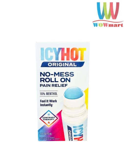 Dầu nóng dạng lăn Icy Hot Original No Mess Roll On 73ml