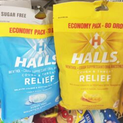 Kẹo Halls thông cổ, mát họng Halls Relief Honey Lemon 80 viên 5 keo halls thong co mat hong halls relief honey lemon 80 vien kna