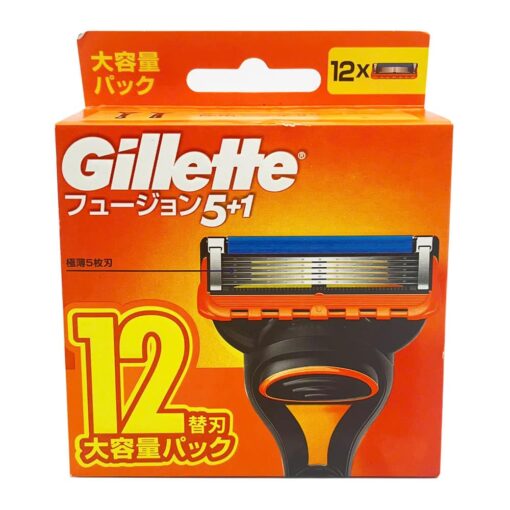 Lưỡi dao cạo râu Gillette Fusion 5+1 12 cái (Nhật Bản)
