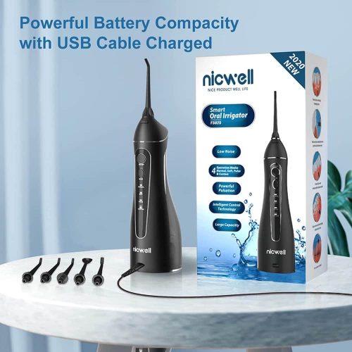 may tam nuoc nicwell 4 modes f5025 water flosser black kb