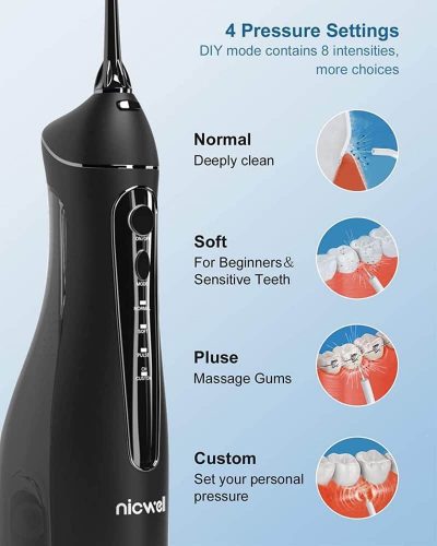 may tam nuoc nicwell 4 modes f5025 water flosser black kd