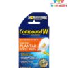 Miếng dán loại bỏ mụn cóc Compound W Wart Remover One Step Plantar Foot Pads 20 miếng