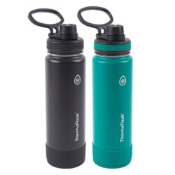 set 2 binh giu nhiet thermoflask 710ml black green ka