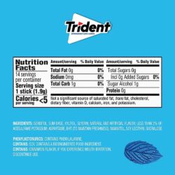 sing gum my khong duong trident original 14 sticks x15 packs kb