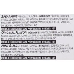 Sing gum Mỹ không đường Trident Spearmint, Mint Bliss, Original 14 Sticks x20 Packs 16 sing gum my khong duong trident spearmint mint bliss original 14 sticks x20 packs kb