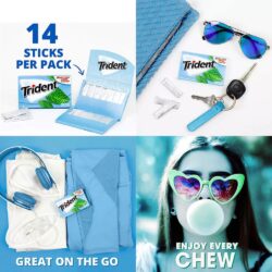 Sing gum Mỹ không đường Trident Spearmint, Mint Bliss, Original 14 Sticks x20 Packs 14 sing gum my khong duong trident spearmint mint bliss original 14 sticks x20 packs kc