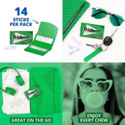 Sing gum Mỹ không đường Trident Spearmint, Mint Bliss, Original 14 Sticks x20 Packs 13 sing gum my khong duong trident spearmint mint bliss original 14 sticks x20 packs ke