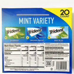 Sing gum Mỹ không đường Trident Spearmint, Mint Bliss, Original 14 Sticks x20 Packs 11 sing gum my khong duong trident spearmint mint bliss original 14 sticks x20 packs knb