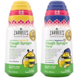 Siro ho cho trẻ 2-6 tuổi Zarbee’s Children’s Cough Syrup + Mucus Day & Night 118ml x3 16 siro ho cho tre 2 6 tuoi zarbees childrens cough syrup mucus day night 118ml x3 ka